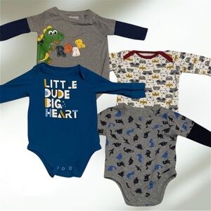Cat & Jack Baby Gear Garanimals 0-3m Long-Sleeve Bodysuit Onesie Shirts Lot
